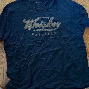 Lucky Brand Men's Navy Whiskey Graphic Tee